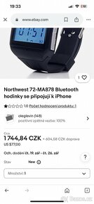 Hodinky northwest 72 MA 878 Bluetooth se připojují iPhone - 8