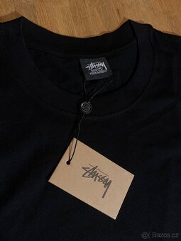 Stüssy tričko – Basic Logo – nové – 8 ks (černé/bílé) - 8