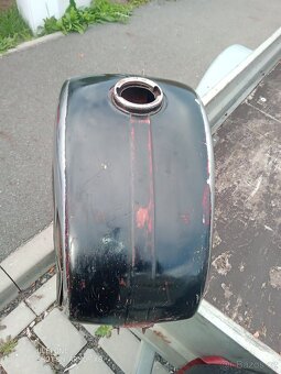 Jawa 250,350 California nádrž černá-chrom - 8