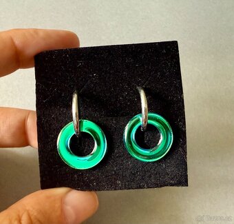 Orig. veselý set přívěsek + náušnice, chameleon, sleva. - 8