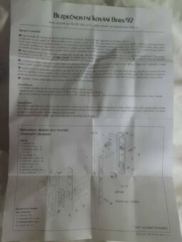 Nový Samozamykací Bezpečnostní Zámek BERA 92 s Kováním a Fab - 8