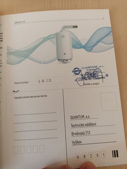 Plynový bojler Quantum 75 l - 8