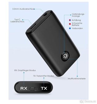 Bluetooth 5.0 Vysílač Přijímač - Audio - 8