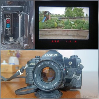 Canon AE-1 black s objektivem Canon Lens 1.8/50 mm, FD - 8
