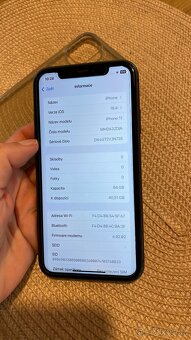 Prodám černý iPhone 11 64GB - top stav- baterie 88% - 8