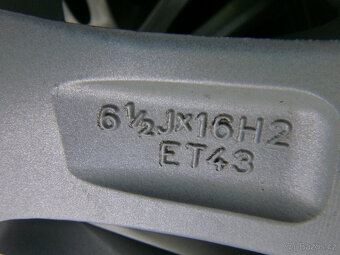 Letní alu sada originál Škoda 5x100 6Jx16 ET43 5J0601025M - 8
