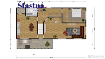 Prodej rodinného domu, pozemek, studna Strašice Pošumaví - 8