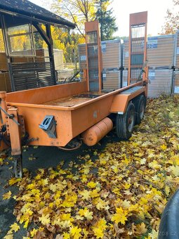 Podval tandem Fliegl + bagr Kubota 5700 kg - 8