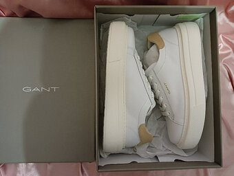 ♥️ Dámské boty / botasky / sneakers / kožené bílé Gant nové - 8