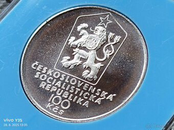 3x PROOF stříbrná pamětní mince Československo - 8