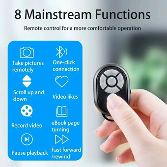 Dálkové ovládání Bluetooth pro telefon/tablet/selfie tyč - 8