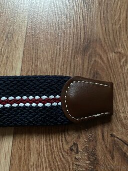 Nový pánský pružný opasek Bandi - modrý s pruhy, L/XL - 8