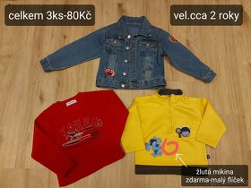 Kalhoty džíny mikina bunda body 86,92,104,ponožky,čepice,pun - 8