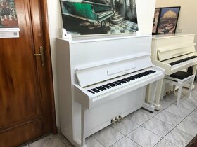Bílé pianino Petrof 125 se zárukou, doprava zdarma, nový lak - 8