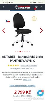 Kancelářská židle PANTHER ASYN C - 8