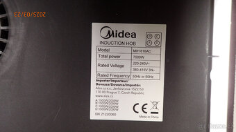 Indukční Varná deska MIDEA MIH 616AC - 8