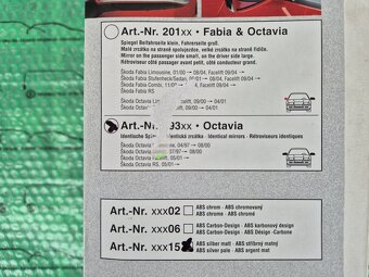 Milotec 193/15 kryty zrcátek stříbrná matná Škoda Octavia I - 8