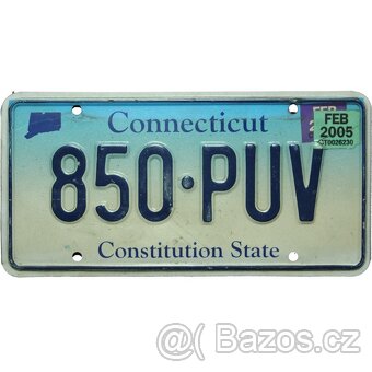 Americké staré značky, ŠPZ , license plate - 8