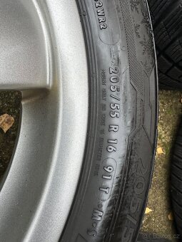 Alu kola Borrbet 5x122 r16, zimní pneu 205/55/16 - 8