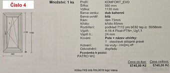 Plastové okna, balkonové dveře VEKRA - 8