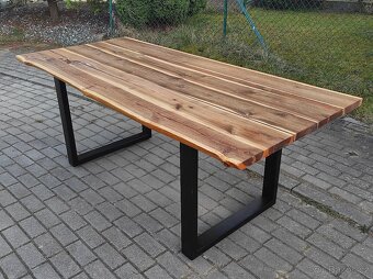 Masivní jídelní stůl 200x95 cm. - 8
