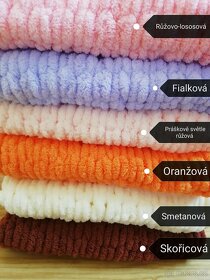Nová měkká pletená deka puffy - 8