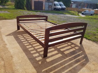 Postel z masivu 200x140, s roštem a matrací - 8