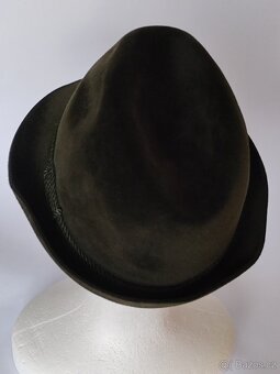 Elegantní klobouk, Rockel velur, tm. zelený, pošta 69.-, - 8