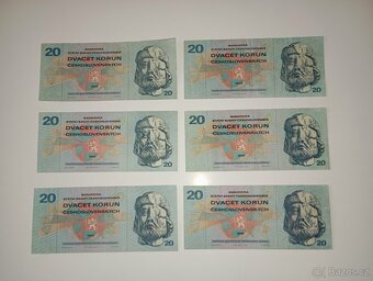 BANKOVKY 20 KČS, 1970, SÉRIE H, L, PĚKNÉ STAVY - 8