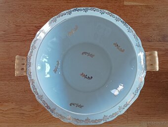 STAROŽITNÁ PORCELÁNOVÁ TERINA A TALÍŘ LIMOGES FRANCIE - 8