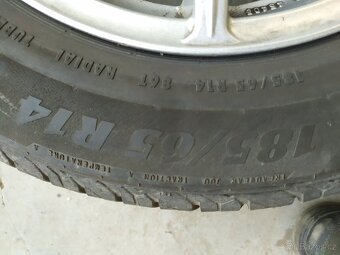 Prodám alu kola 185/65/14 rozteč 4x108 - 8