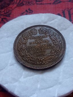 MEDAILE SVĚTOVÁ VÝSTAVA PAŘÍŽ 1878 - 8