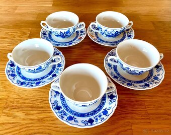 Starý porcelán Tirschenreuth polévková sada - 8