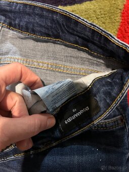 DSQUARED2 LUXUSNÍ PÁNSKÉ SLIM  JEANS  VEL 48 - 8