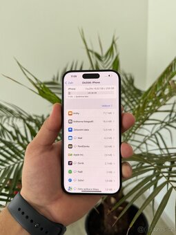 iPhone 15 Pro 256GB Black Titanium 88% Krásný stav - 8
