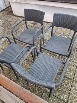 Ratanové židle 4 ks - 8