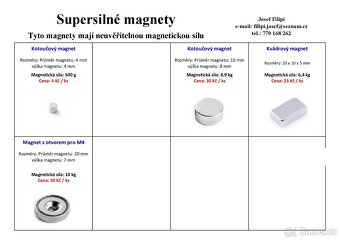 Neodymové magnety, neodymový magnet, neodym - 8