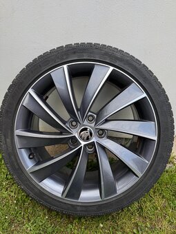 Alu kola Škoda Turbine R18 5x112 Octavia Superb Kodiaq zimní - 8
