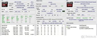 HP 15 AMD A10 (čtyřjádro) 8GB DDR4 SSD 2xgrafika Win11Pro - 8