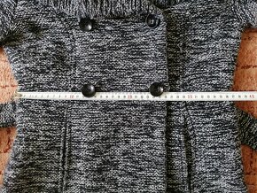 Dámský melírovaný kabátek s kapucí - 8