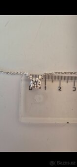 Stříbrný náhrdelník s moissanitem 1 ct - 8