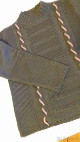 SVETR hnědý melír v. S- M // ROLÁK teplý v.M nenošený - 8