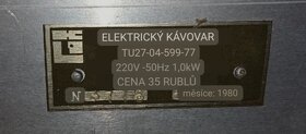 Starožitný/starý kávovar z SSSR (bez džezev) - 8