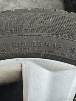 Alu kola Citroen. Original R16, 4x108, + poklice - 8