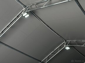 Plachtová hala 10x12,2x5,2 šedá/antracid. lem - 8