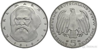 5 Marek Německo 1979 - 1986 pamětní mince, výběr cena za ks - 8