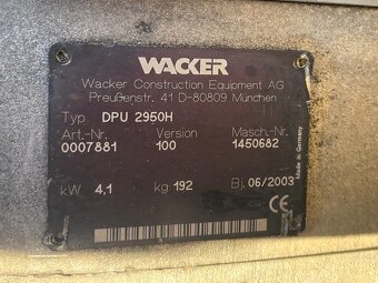 Wacker DPU 2950H - vibrační deska 200 kg - 8