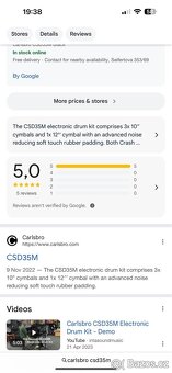 Elektronická bicí souprava Carlsbro CSD35M - 8