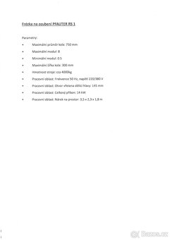 Frézka na ozubení RS1 Pfauter - 8