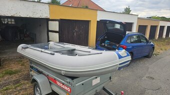 Prodám nafukovací člun TAUER pro 4 osoby + motor SAIL 3,7 kW - 8